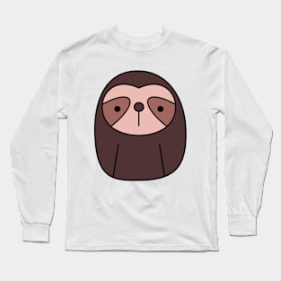 Brown Sloth Long Sleeve T-Shirt